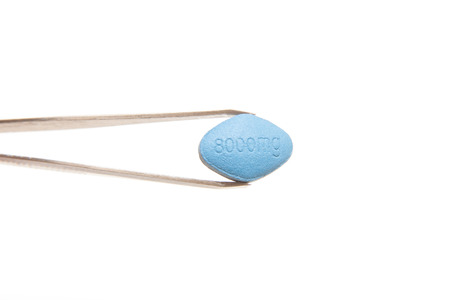 Generic blue erectile dysfunction pillの写真素材