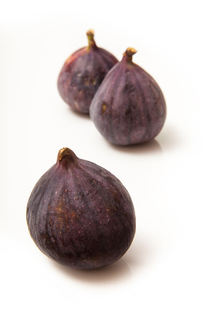 Fresh turkish figs isolated on a white studio background.の写真素材