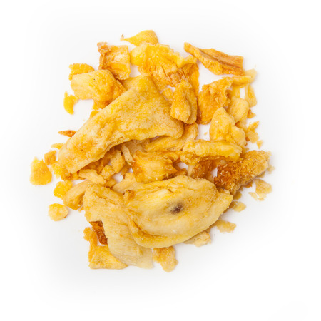 Dried Durian isolated on a white studio background.の写真素材