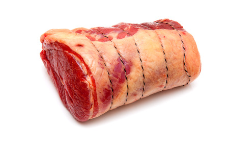 British beef brisket isolated on a white studio background.の写真素材