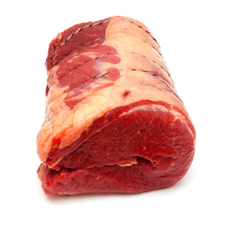 British beef brisket isolated on a white studio background.の写真素材