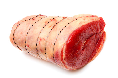 British beef brisket isolated on a white studio background.の写真素材