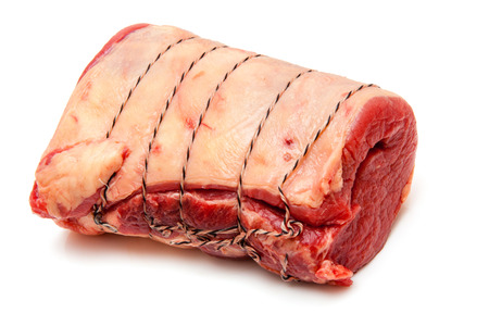 British beef brisket isolated on a white studio background.の写真素材