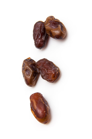 Halawi dates isolated on a white background.  の写真素材