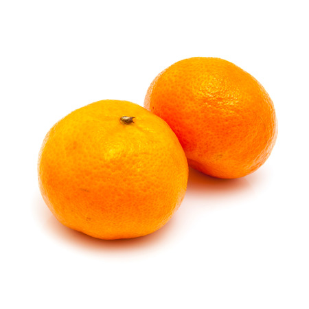 clementines isolated on a white backgroundの写真素材