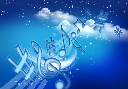MUSICAL BACKGROUNDの写真素材