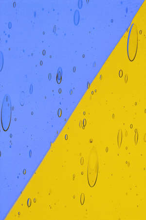 blue and yellow abstractの写真素材