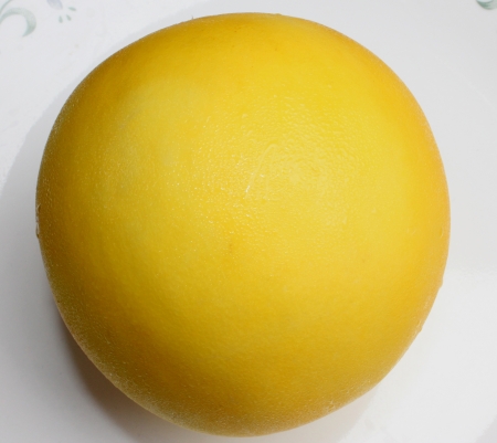Golden king melon, Cucumis melo var  inodorus, smooth skinned mini size melon with bright golden yellow skin and white crisp flesh and small seed cavity  Excellent as dessert fruit の写真素材