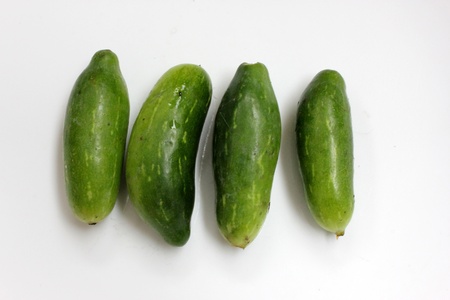 Ivy gourd, little gourd, baby watermelon, gentleman s toes, scarlet gourd, Coccinia grandis botanically syn Bryonia grandis Coccinia indica, C  cordifolia, Cephalandra indica is a tropical perennial vine in India, Africa and Asia Used as vegetable の写真素材