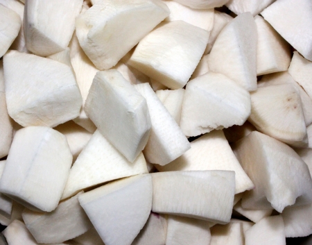 Turnip, purple top turnip, white turnip, Brassica rapa subsp  rapa, winter vegetable with tuberous globose root having white flesh  Cooked as vegetable の写真素材
