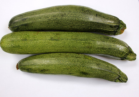 Australian Green Summer squash, cultivar with dark green fruit with light colored dotsの写真素材