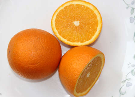 Malta, Citrus sinensis, a popular fruit grown in Foothills of NW Himalayas with globose orange fruit with orange-yellow pulp, sweet and deliciousの写真素材