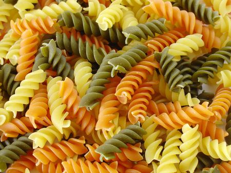 Garden Rotini (Spinach and Tomato Flavored)の写真素材