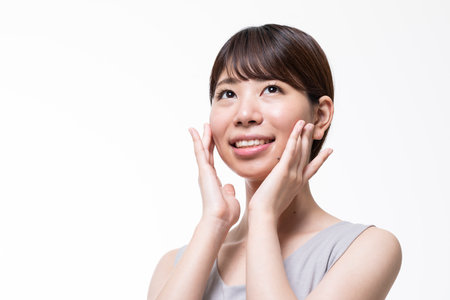 Beauty image of young bare-skinned Japan womanの写真素材