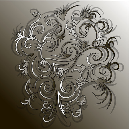 creative pattern in old style, casts a shadow on the backgroundのイラスト素材