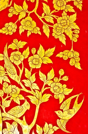 Art thai painting on wall in temple, Generality in Thailand, any kind of art decorated in Buddhist church etc  created with money donated by people, no restrict in copy or useの写真素材