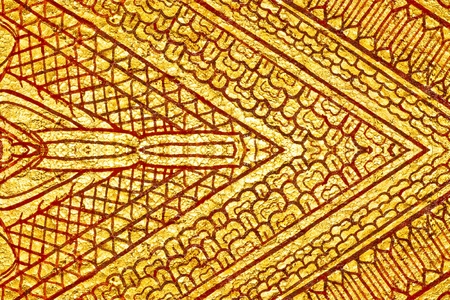 Art thai painting on wall in temple, Generality in Thailand, any kind of art decorated in Buddhist church etc  created with money donated by people, no restrict in copy or useの写真素材