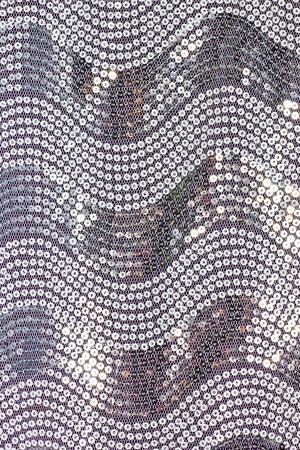 Silver buttons pattern on fabric for background 