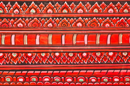 Vintage traditional Thai style art painting on temple for background, Generality in Thailand, any kind of art decorated in Buddhist church etc  created with money donated by people, no restrict in copy or useの写真素材