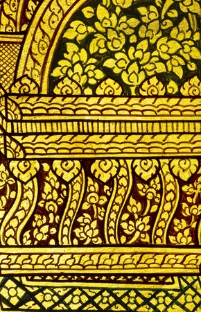 Art thai painting on wall in temple, Generality in Thailand, any kind of art decorated in Buddhist church etc  created with money donated by people, no restrict in copy or useのeditorial素材