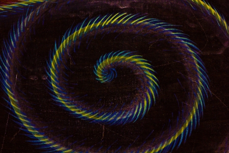 Vintage traditional Thai style art painting on temple for backgroundのeditorial素材