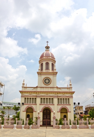 Architecture and decoration of the church in Thailand の写真素材