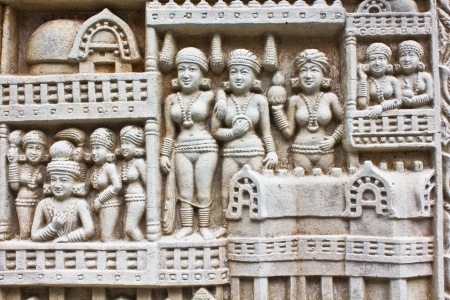 Native molding art on wall in temple, Generality in Thailand, any kind of art decorated in Buddhist church etc  created with money donated by people, no restrict in copy or useのeditorial素材