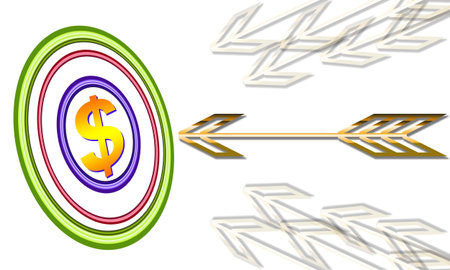 arrow with dollar 