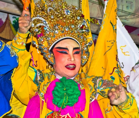 Chinese opera shows, October 21  shows Chinese Opera in Bangkok vegetarian festival のeditorial素材
