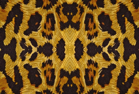 Animal print on fabric の写真素材