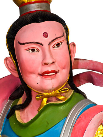 Native Chinese style molding art in templeの写真素材