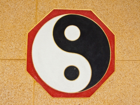 Ying-Yang Signの写真素材