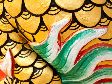 Native Chinese style molding art in templeの写真素材