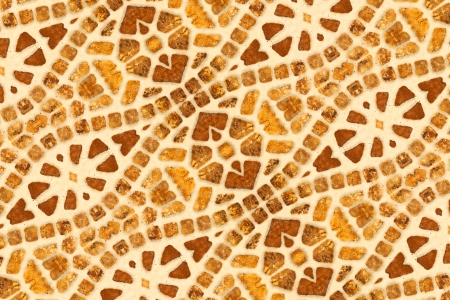 Ceramics wall decorative ornament from ceramic broken tileの写真素材