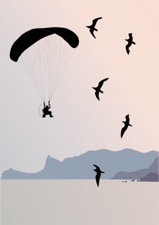 hobby rest hobby on air in the sky のイラスト素材