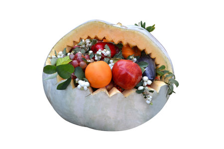 Basket of Fruit Pumpkin Carving
