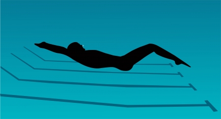 submarine swimmingのイラスト素材