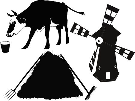 farm livestock farmingのイラスト素材
