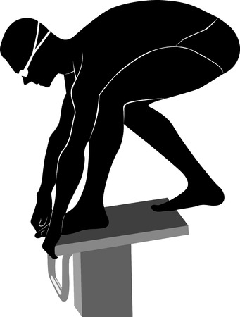 swimmers athletesのイラスト素材