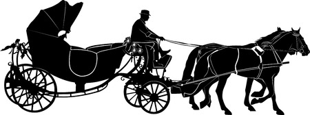 team of horsesのイラスト素材