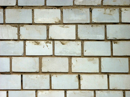 White brick wall backgroundの写真素材