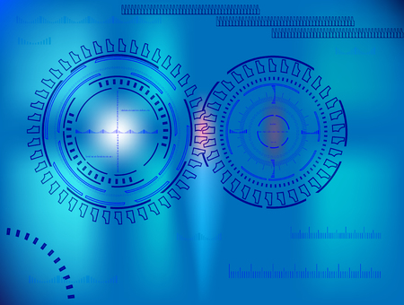 Fractional techno backgroundのイラスト素材