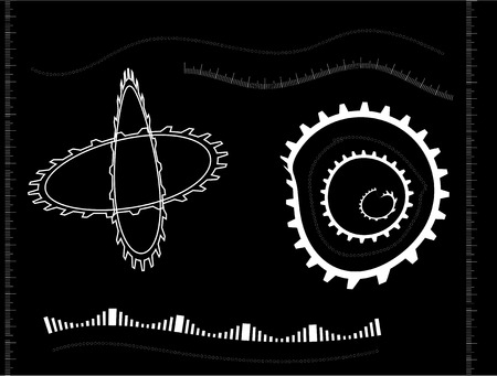 Fractional techno backgroundのイラスト素材