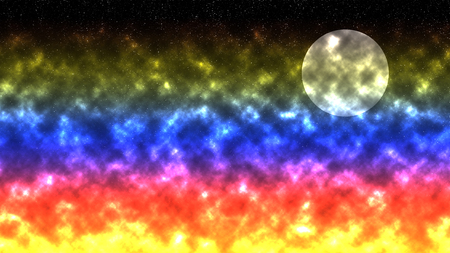 space and the starry skyの写真素材