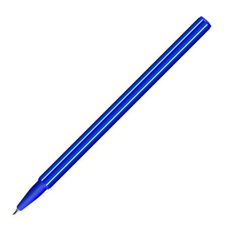 Pen Blue vector isolated on a white backgroundのイラスト素材