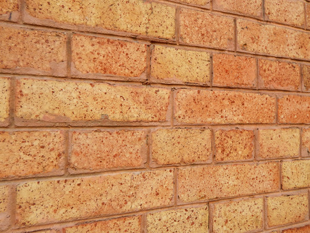 brick wall red old brick textureの写真素材