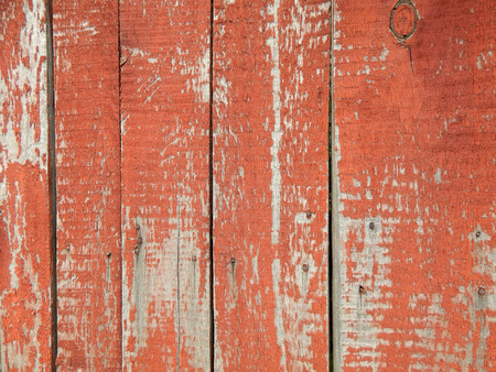 wooden red fence, textured background Horizontal Imageの写真素材