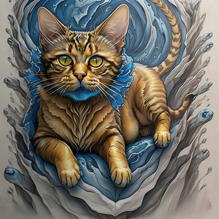 Kitty. The cat is fabulous.の素材