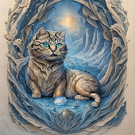 Kitty. The cat is fabulous.の素材