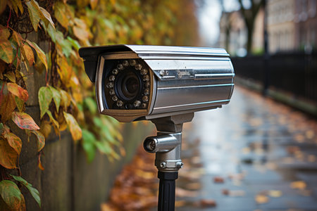 Home security camera with clear street view for enhanced functionality and reliabilityの素材